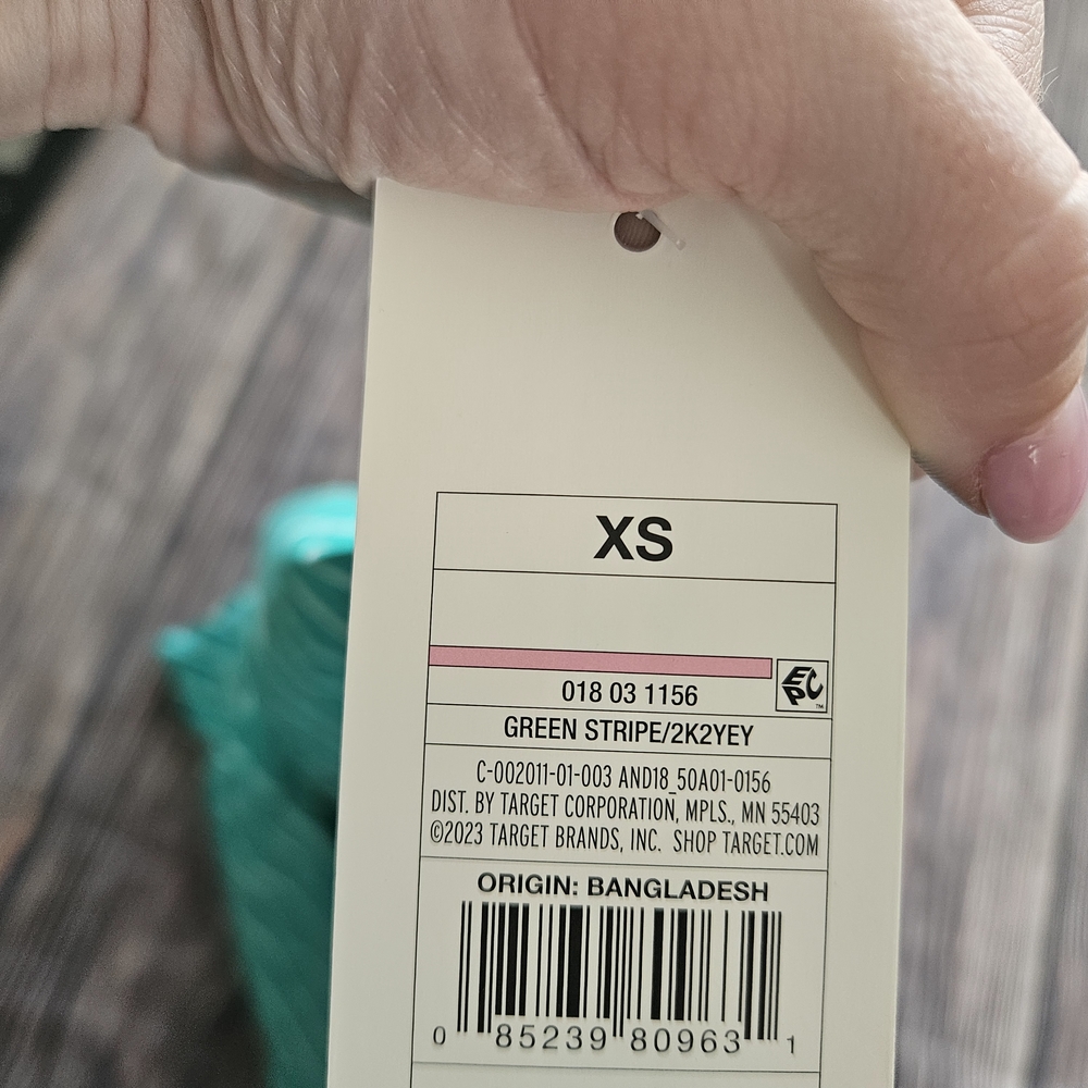 NEW A New Day Target Teal Striped Sundress Strappy Coverup Summer xs - Picture 6 of 6